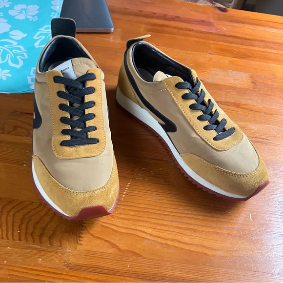 rag & bone retro running shoes in mustard black and tan EU Size 38 - Picture 5 of 15